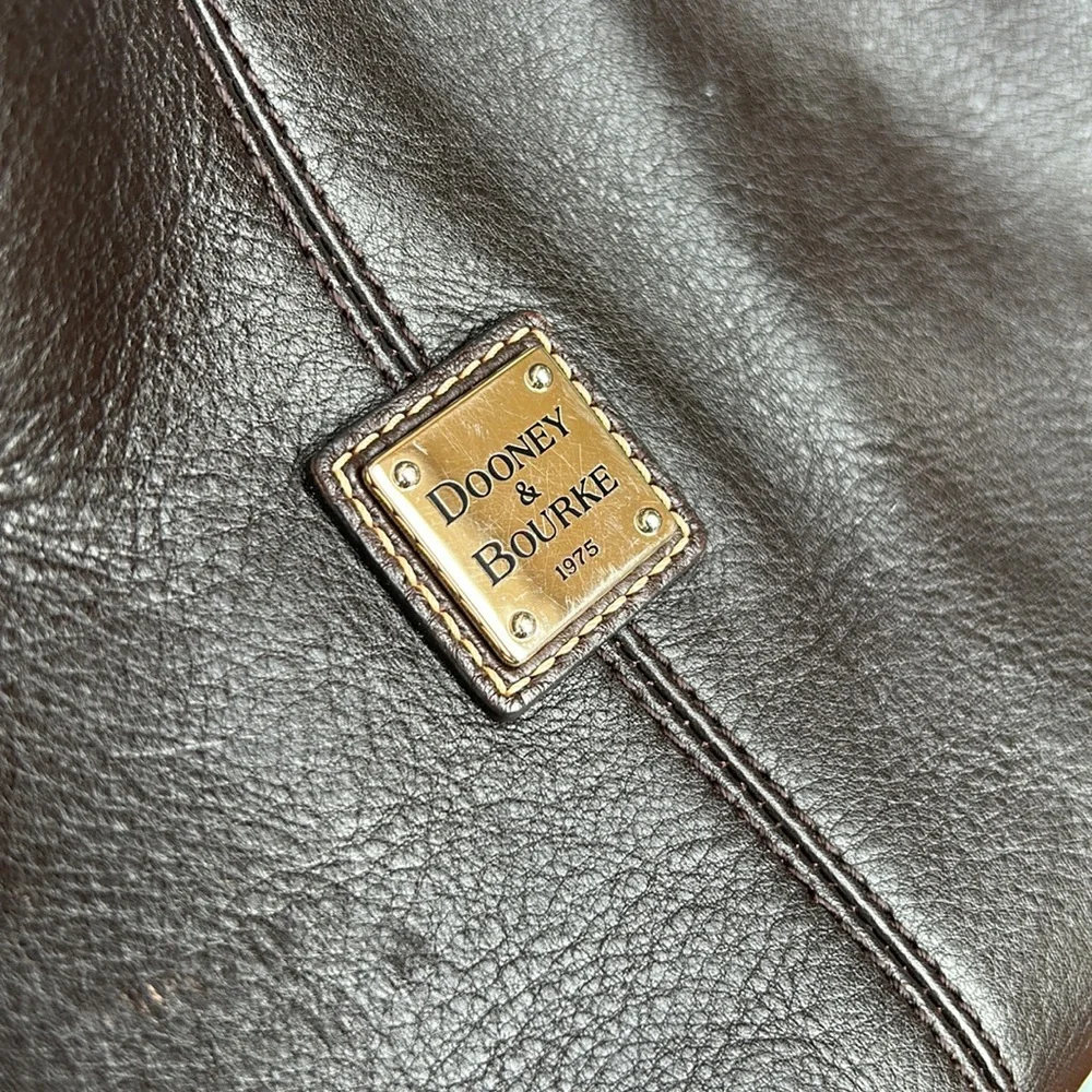 Dooney & Bourke Brown Leather Small Hobo/Shoulder Bag